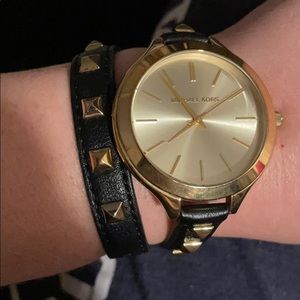 Michael Kors Gold and Black watch